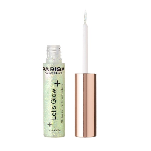 

PARISA COSMETICS Тени жидкие для век с глиттером Let's Glow EL-101, Тени жидкие для век с глиттером Let's Glow EL-101