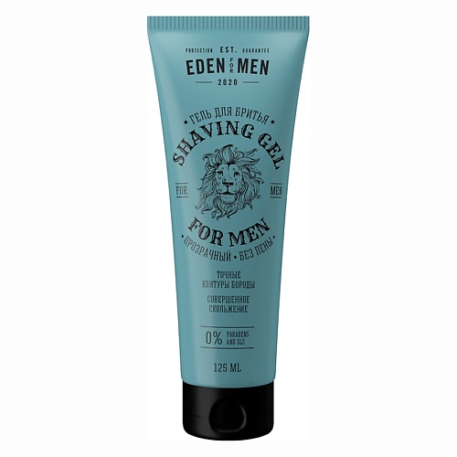 Гели для бритья  Лэтуаль EDEN Гель для бритья прозрачный без пены FOR MEN 125.0