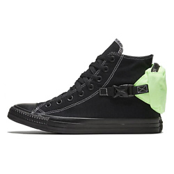 Кроссовки Chuck Taylor All Star Buckle Up High Black Ghost Green