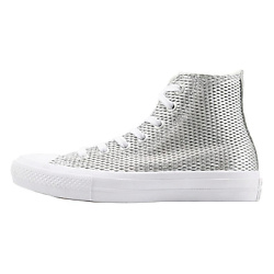 Кроссовки Chuck Taylor All Star Womens 2 High Perforated Metallic Silver Womens