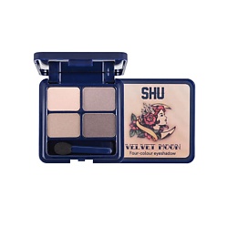 Четырехцветные тени для век Velvet Moon