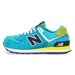 Кроссовки NB 574 Running Shoes Low-Top Blue/Yellow/Black/White