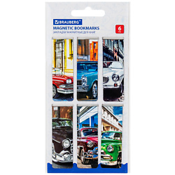Закладки для книг магнитные RETRO CARS