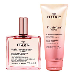 Набор Prodigieux Floral Duo: Гель для душа + Сухое масло для лица, тела и волос