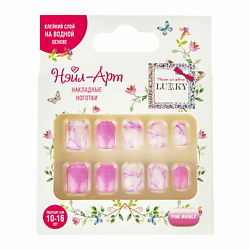 Накладные ногти Pink Marble