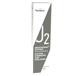 Краска для бровей и ресниц профессиональная эффект татуажа Oxygen J2