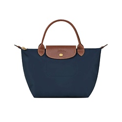 Сумка Canvas With Leather Trim Handbag Small Size Women's Marine Blue