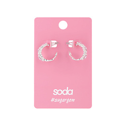 Серьги Heart Hoop