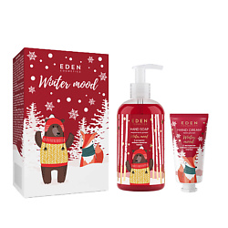 Подарочный набор новогодний Крем для рук + Жидкое мыло для рук Winter mood RED