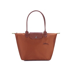 Сумка Le Pliage Green Cow Leather Trim Dumpling Bag Women's Brown