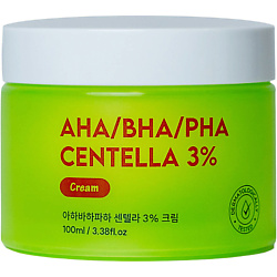 Крем с 3% экстракта центеллы азиатской и комплексом кислот AHA, BHA, PHA, пилинг-формула Centella 3% Cream