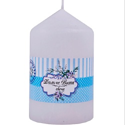 Свеча пеньковая  средняя "Дольче вита"