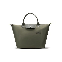 Сумка Le Pliage Green Canvas Bag Dumpling Bag Medium Size Women's Forest Color