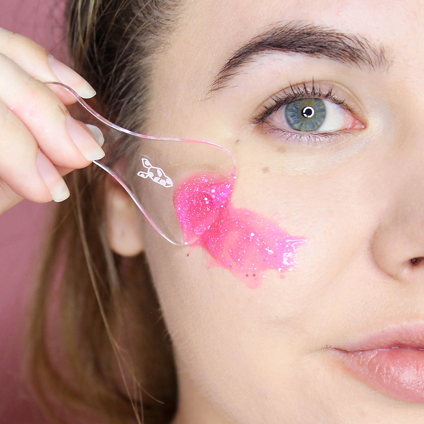 

DOTTED ZEBRA Маска для лица с блестками 50, Маска для лица с блестками