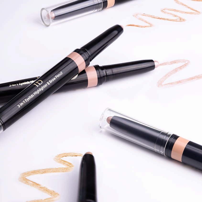 ЛЭТУАЛЬ 2-в-1 хайлайтер для век и карандаш для бровей ID – фото 3