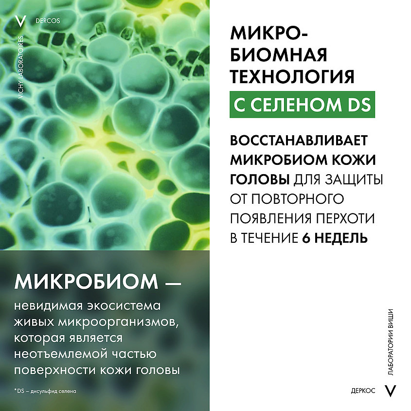 VICHY Шампунь-уход для сухих волос интенсивный Dercos Anti-Dandruff (рефил) – фото 3