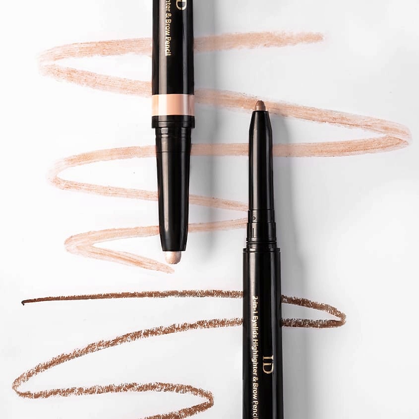 ЛЭТУАЛЬ 2-в-1 хайлайтер для век и карандаш для бровей ID – фото 4