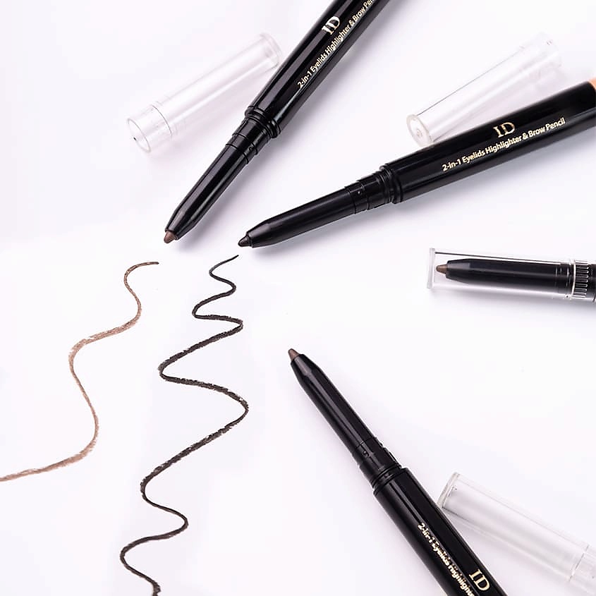 ЛЭТУАЛЬ 2-в-1 хайлайтер для век и карандаш для бровей ID – фото 2