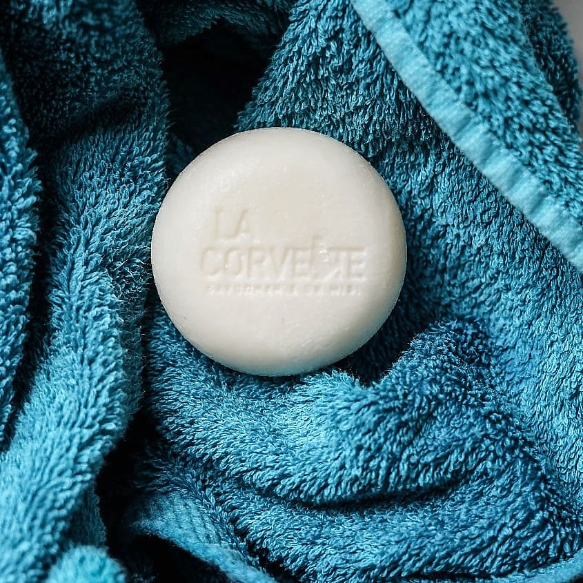 LA CORVETTE Твердый шампунь органический Сладкий миндаль Marseille Sweet Almond Solid Shampoo – фото 3