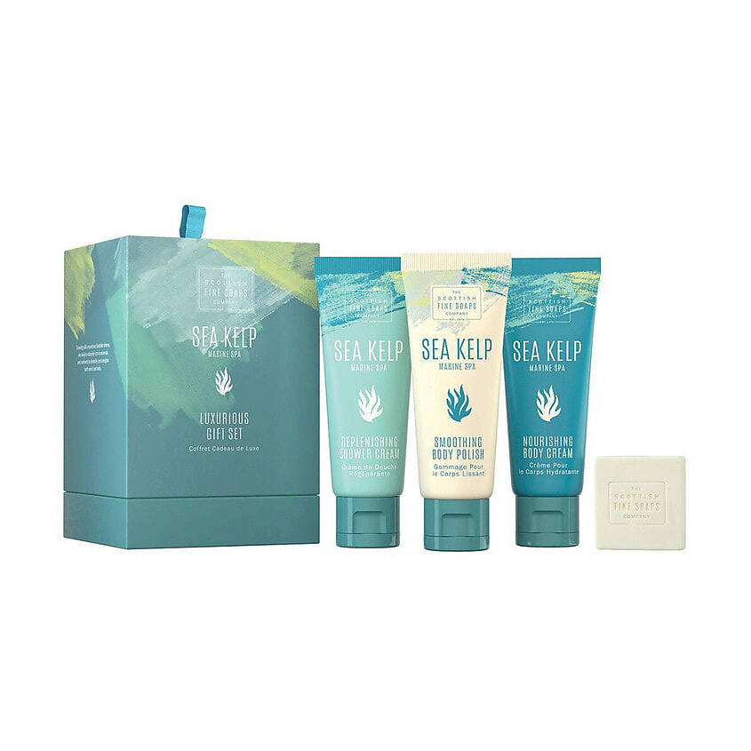 Изображение товара SCOTTISH FINE SOAPS Набор Sea Kelp Marine Spa Luxurious Gift Set, 3 x75 мл + 40 г