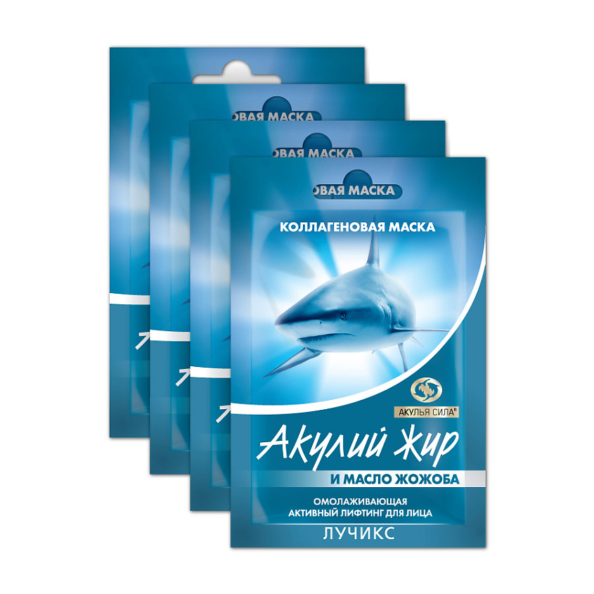 Изображение товара АКУЛЬЯ СИЛА Коллагеновая маска для лица с акулиным жиром и маслом жожоба