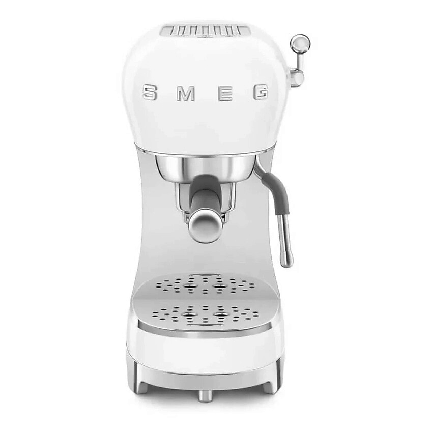 Изображение товара Эспрессо кофеварка SMEG ECF02 50s Style, белая, для дома и офиса