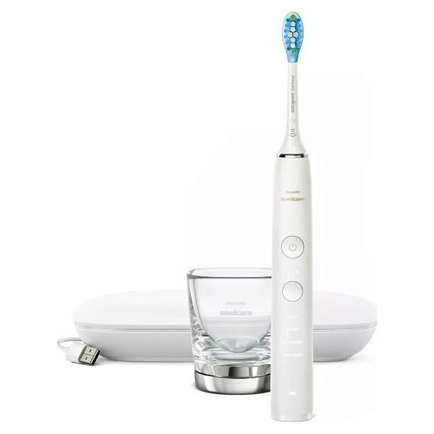 Изображение товара PHILIPS Электрическая зубная щетка Sonicare DiamondClean 9000 HX9911/27, Белый