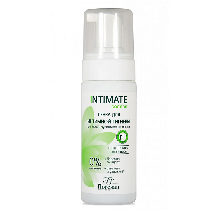 Изображение товара ФЛОРЕСАН Интимная пенка с экстрактами алоэ и чистотела для чувствительной кожи 150 мл