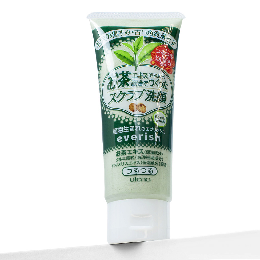 Изображение товара UTENA "Everish" Скраб для лица из скорлупы грецкого ореха с зеленым чаем и гаммамелисом, 1 шт.