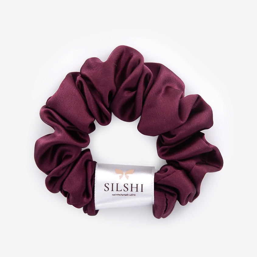 Изображение товара Резинка для волос из натурального шелка SILSHI 3 см бежевый Grade 6A