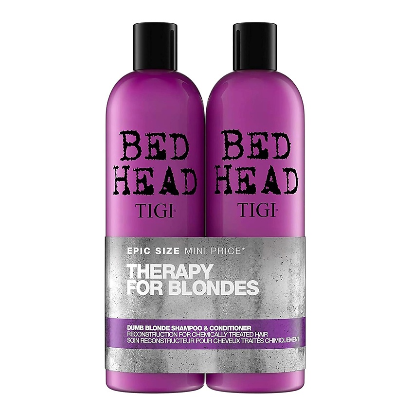 Изображение товара TIGI Шампунь и кондиционер Bed Head Dumb Blonde, 2 шт., 70 мл + 750 мл