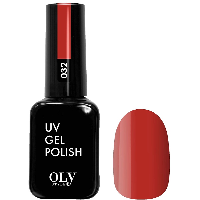 Изображение товара Гель-лак OLYSTYLE тон 032 красный насыщенный глубокий цвет для ногтей