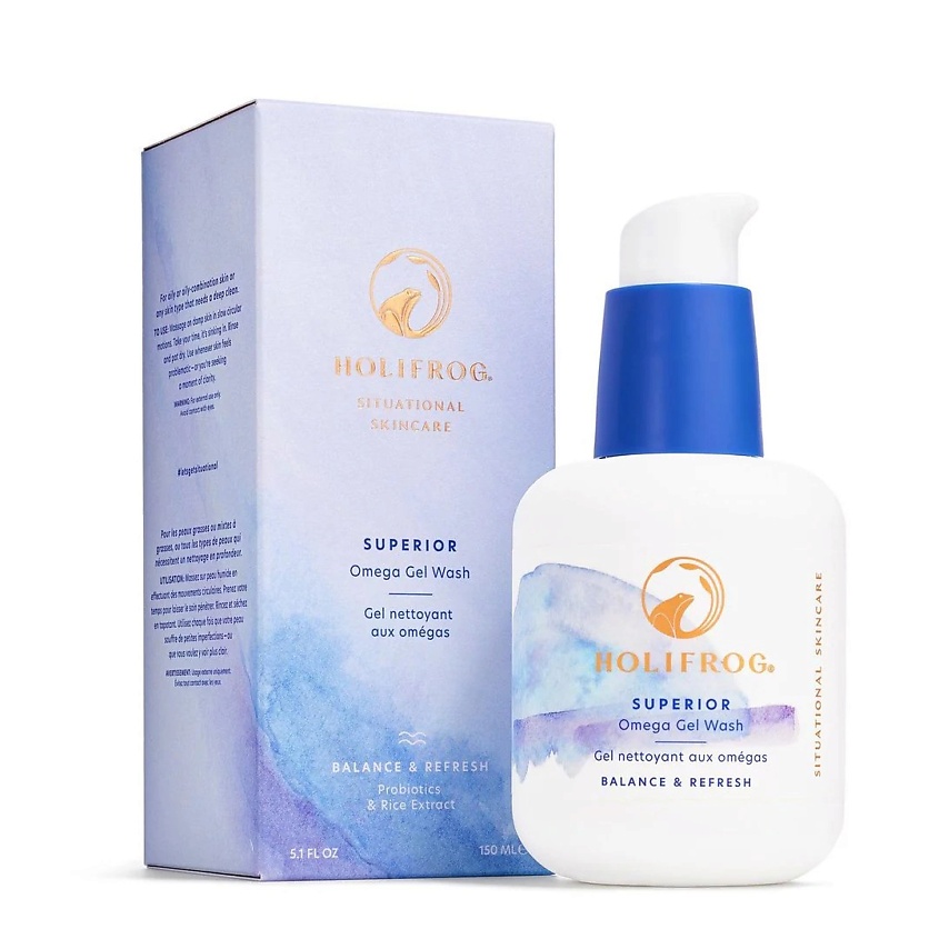 Изображение товара HOLIFROG Питательно-освежающий гель для умывания Superior Omega Gel Wash, 150 мл