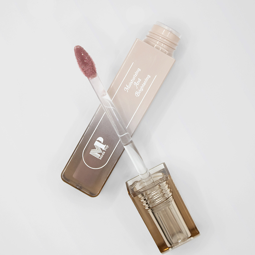 Изображение товара MODAPOP Блеск для губ розовый жидкий увлажняющий глянцевый эффект