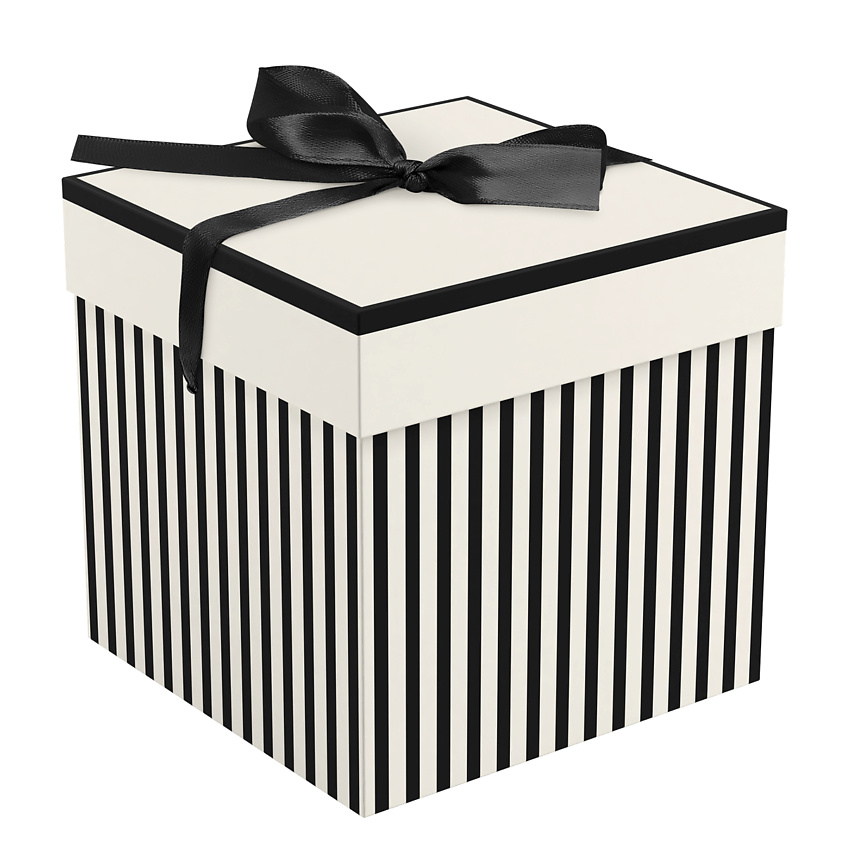 Изображение товара Подарочная складная коробка MESHU Paris с атласной лентой, 15х15х15 см