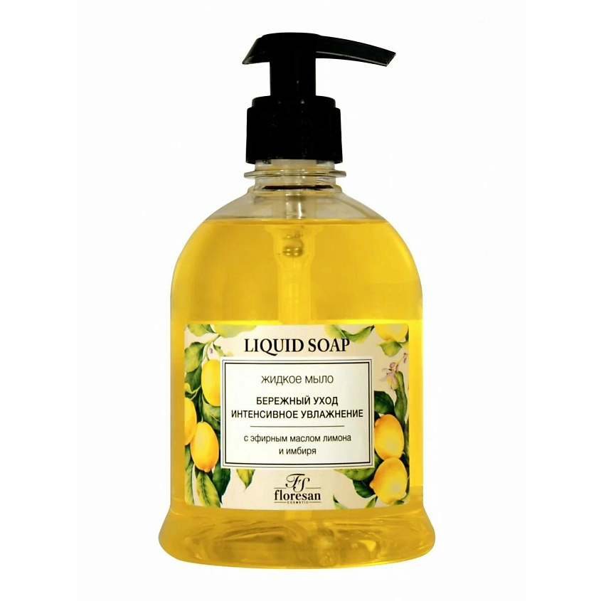 Изображение товара FLORESAN Жидкое мыло для рук Лимон и имбирь, 500мл
