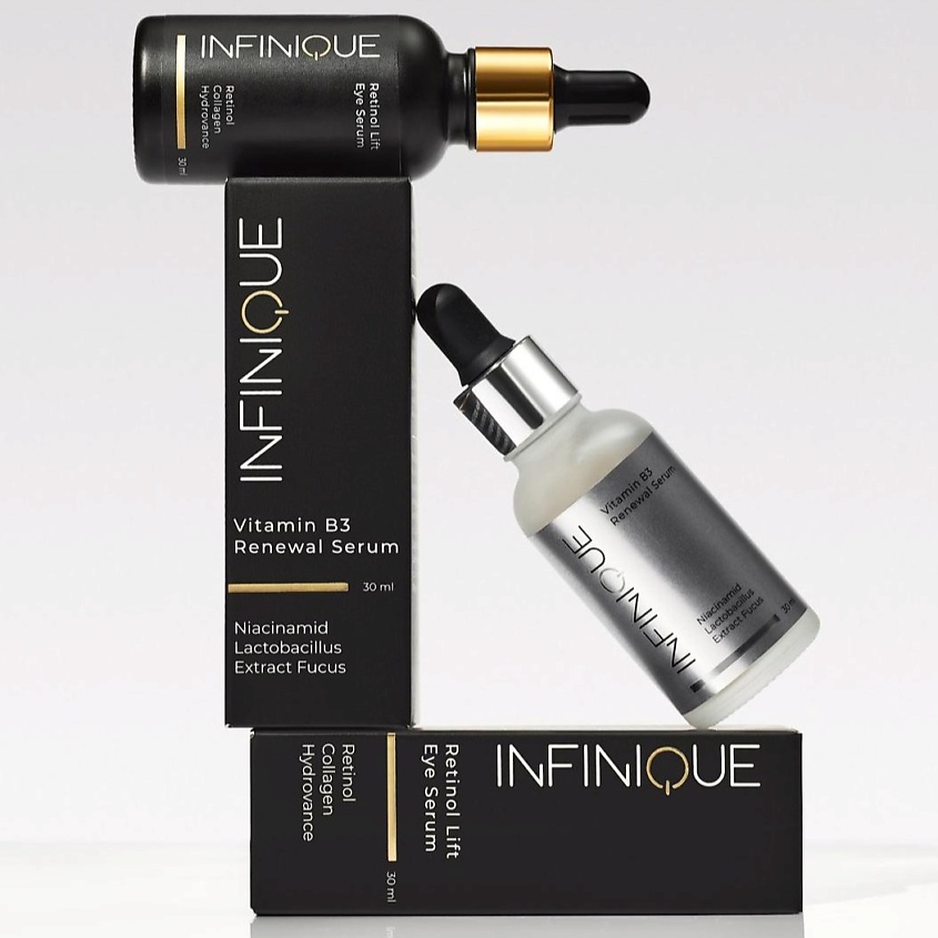 Изображение товара Набор для ухода за лицом INFINIQUE Омоложение и ровный тон 3 сыворотки