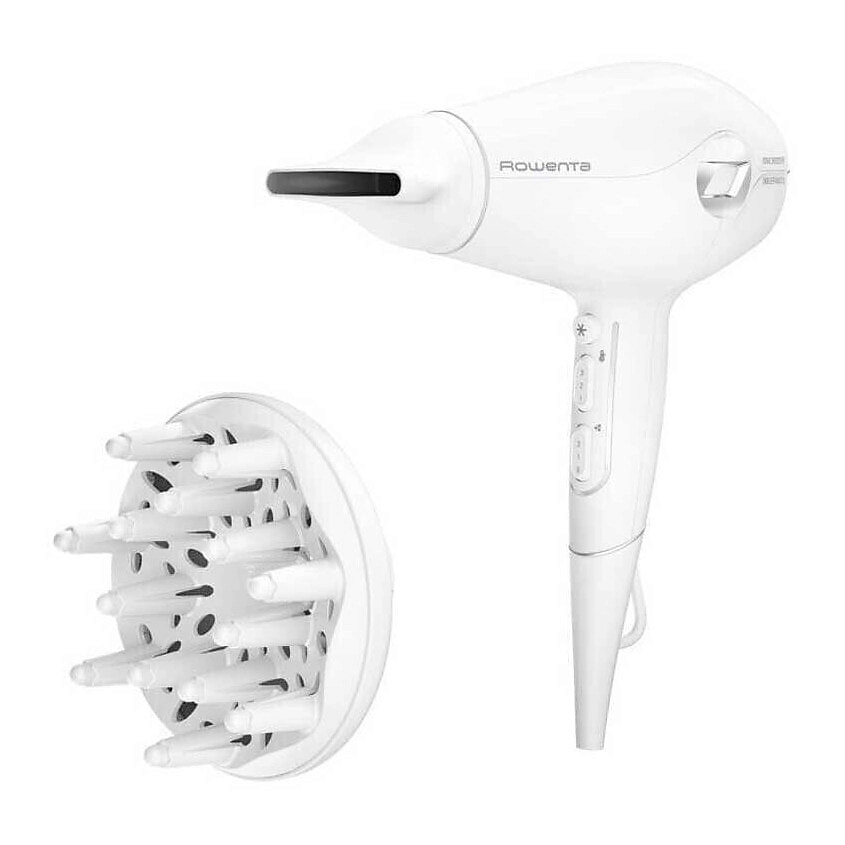 Изображение товара Фен ROWENTA CV6602ES и массажер для лица в розовом цвете