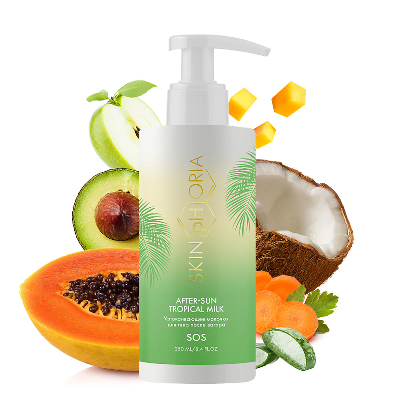 Изображение товара SKINPHORIA молочко после загара Tropical Milk 250 мл успокаивающее увлажняющее