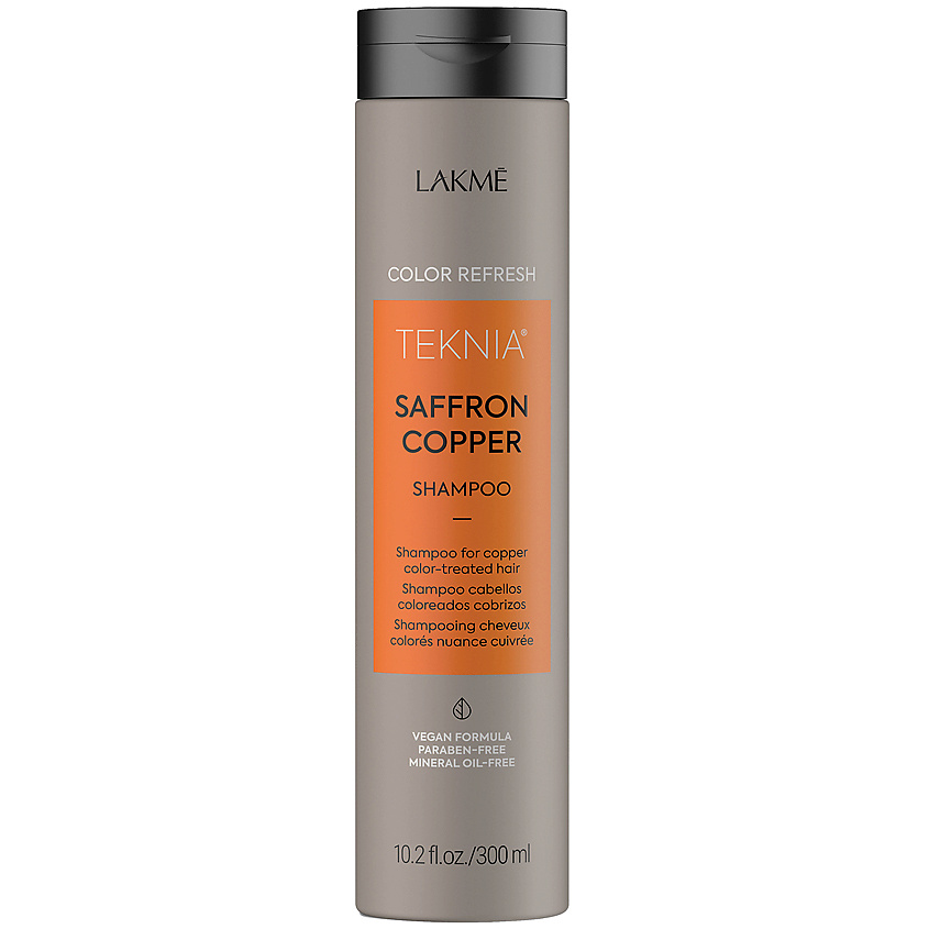 Изображение товара LAKME Шампунь для обновления цвета медных оттенков волос Teknia Saffron Copper Shampoo, 300 мл