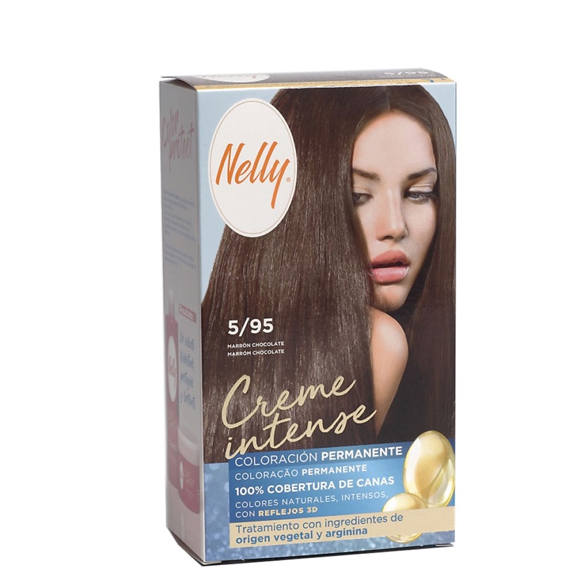 Изображение товара Стойкая крем-краска для волос NELLY Crème Intense 5/95 горький шоколад