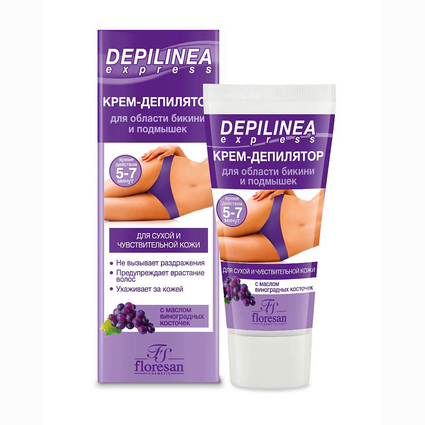 Изображение товара FLORESAN Крем-депилятор для области бикини и подмышек, 50 мл