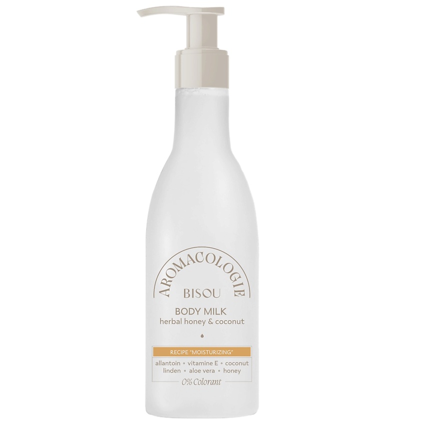 Изображение товара BISOU Увлажняющее молочко для тела Разнотравный мед и Кокос, 300 мл