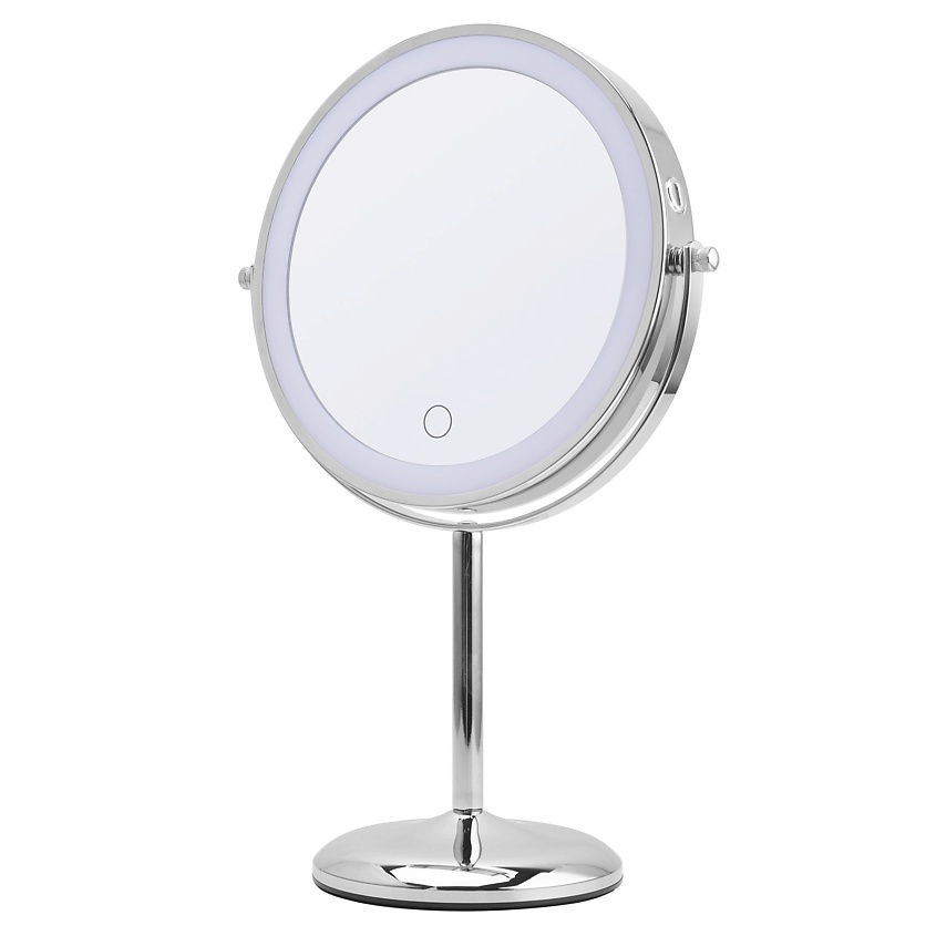 Изображение товара HASTEN Зеркало косметическое настольное с x7 увеличением, подсветкой и диммированием - HAS1823, 1 шт.