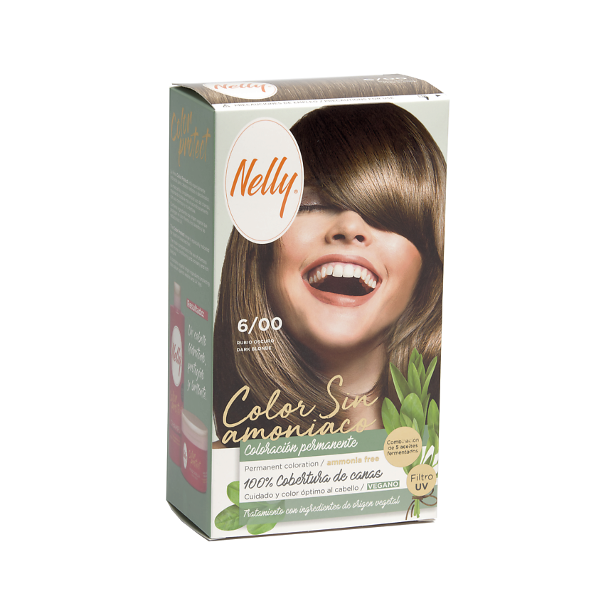 Изображение товара NELLY Краска для волос Color Sin Amoniaco 6/00 Темно-русый безаммиачная