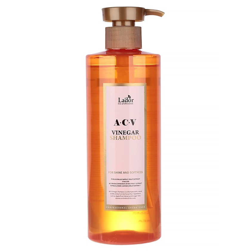 Изображение товара LADOR Шампунь для блеска волос с яблочным уксусом ACV Vinegar Shampoo, 430 мл