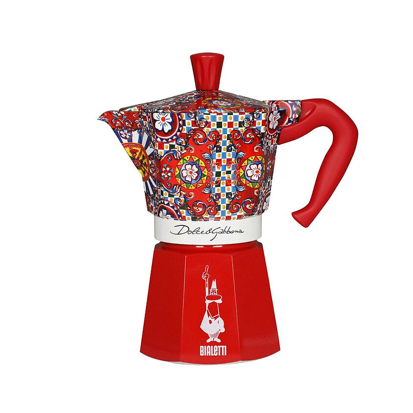 Изображение товара Кофеварка Bialetti MOKA EXPRESS D&G 6T Красного цвета