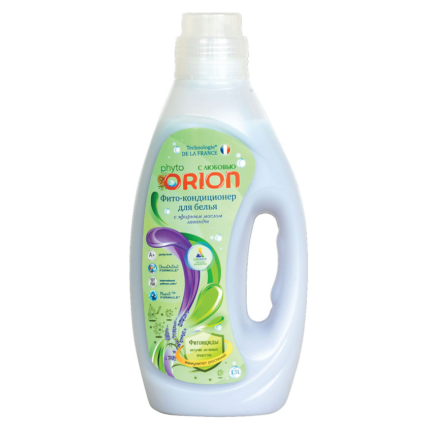 Изображение товара Фито-кондиционер для белья ORION Лаванда 1500 мл для мягкости и свежести тканей