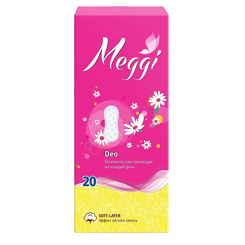 Изображение товара MEGGI Прокладки гигиенические ежедневные Panty, Deo 20 шт