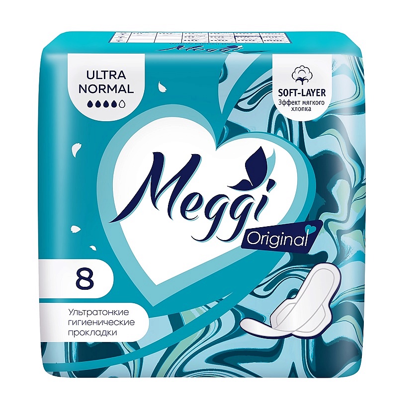 Изображение товара MEGGI Прокладки гигиенические Ultra Normal, 8 шт
